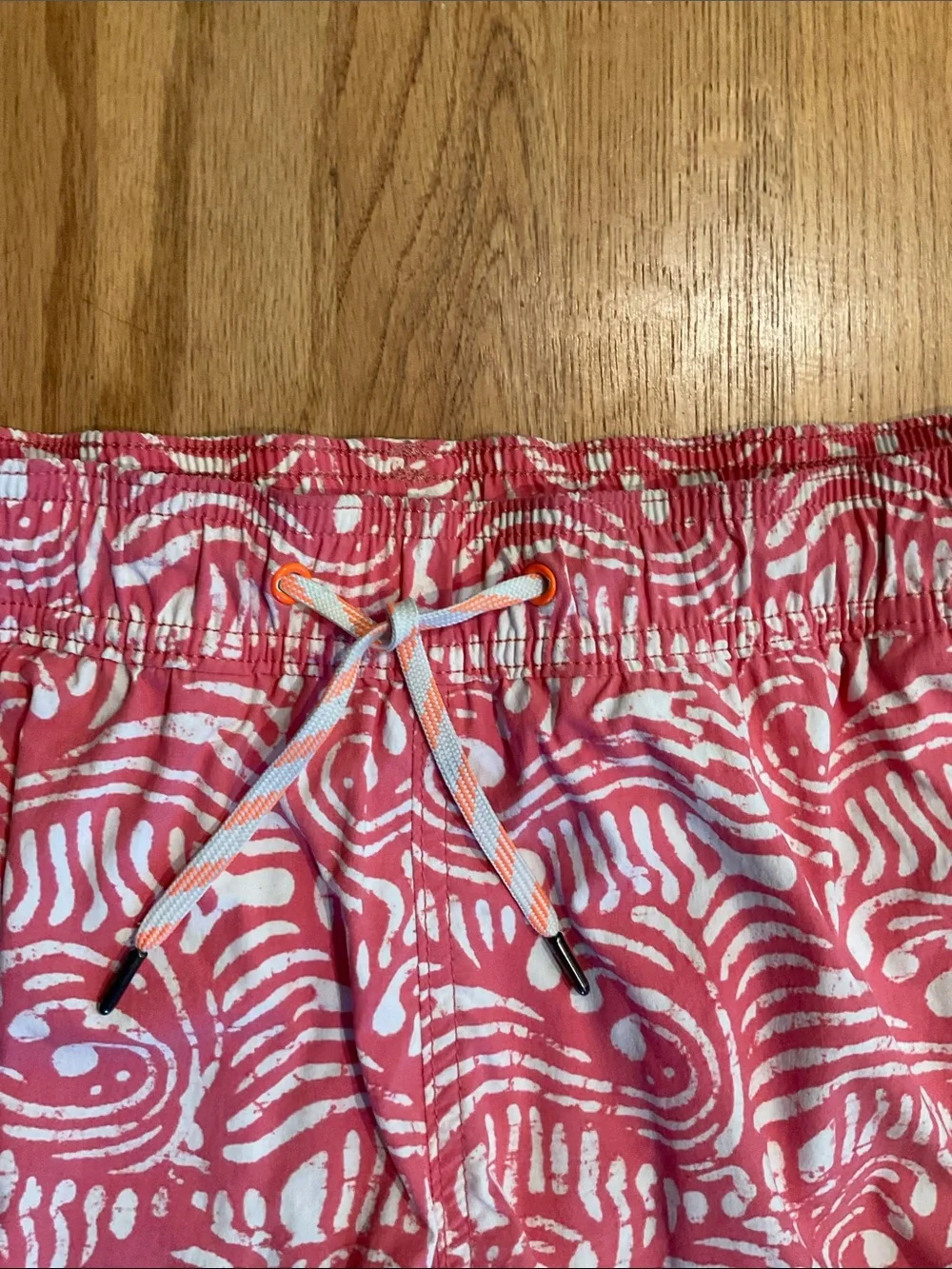 J.Crew Crewcuts - Swim Trunks - Boys’ - Coral Red/White - Size 12 - Swimwear